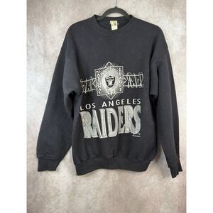 VTG 1992 Competitor Los Angeles Raiders Sweatshirt Mens XL Black NFL Made in usa